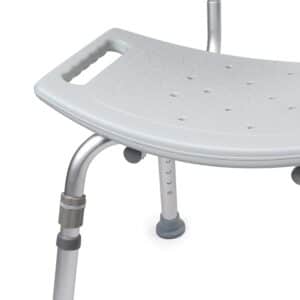 BathChair McKesson Without Arms Aluminum Frame Removable Backrest 19-1/4 Inch Seat Width 300 lbs. Weight Capacity