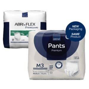 Unisex Adult Absorbent Underwear Abena® Premium Pants M3 Pull On with Tear Away Seams Medium Disposable Heavy Absorbency