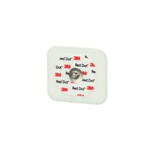ECG Monitoring Electrode 3M™ Red Dot™ Snap Connector Sticky Gel Foam Backing Adult Non-Radiolucent