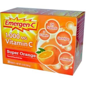 Oral Supplement Emergen-C® Daily Immune Support Super Orange Flavor Powder 0.30 oz. Individual Packet