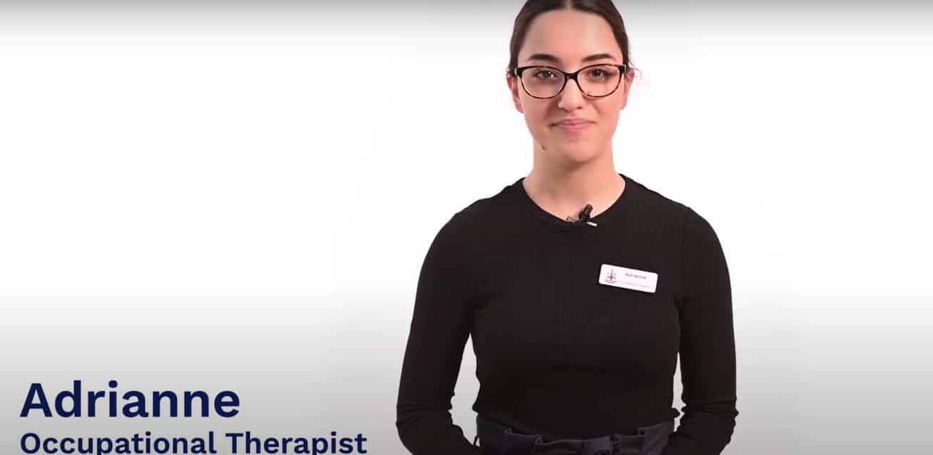 Image from a "how-to" video on using a manual wheelchair.