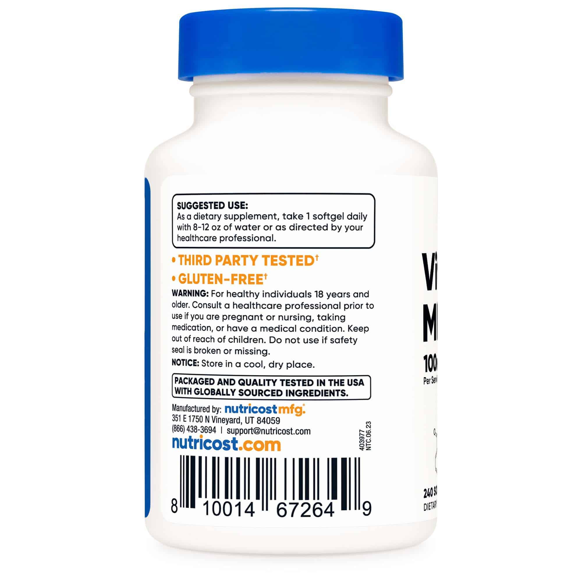 Nutricost® | Vitamin K2 MK-7 100 mcg