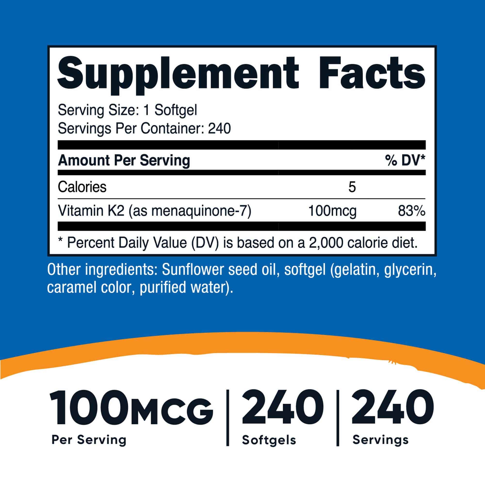 Nutricost® | Vitamin K2 MK-7 100 mcg