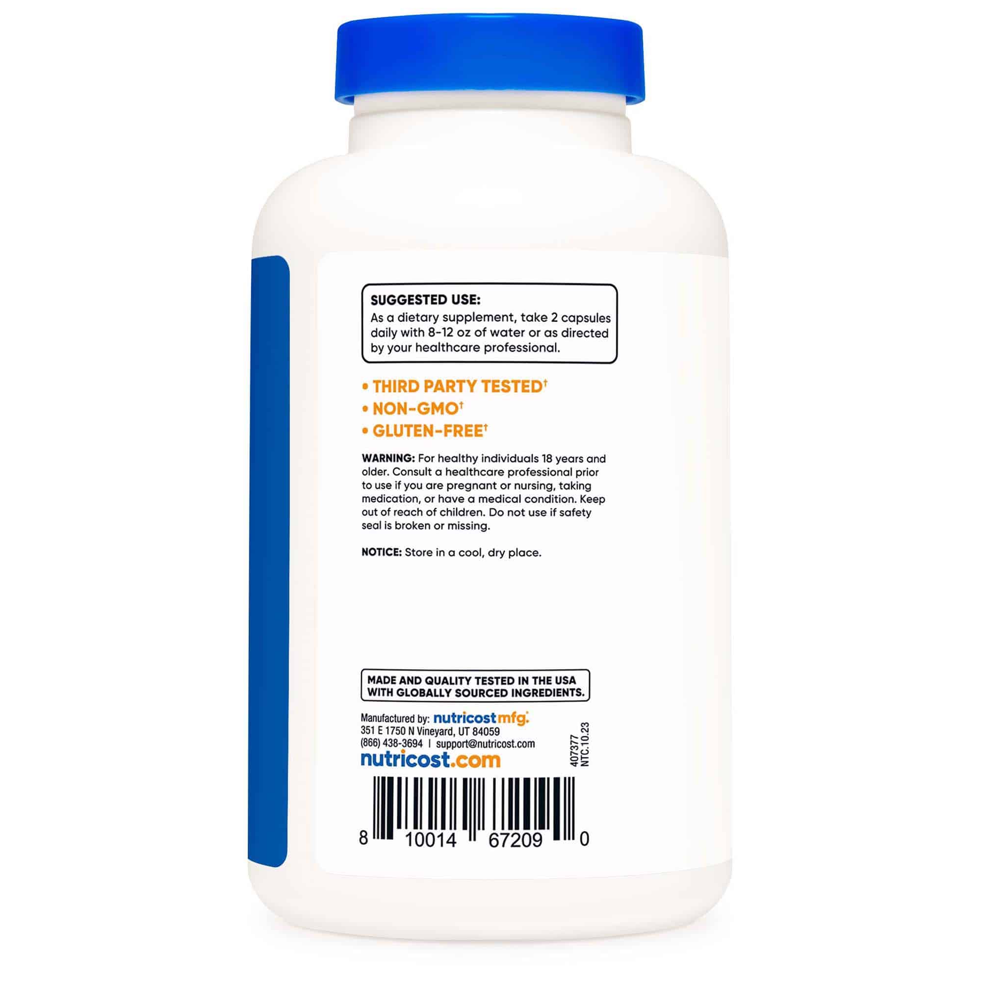 Nutricost® | Magnesium Citrate Capsules 420 mg