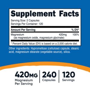 Nutricost® | Magnesium Citrate Capsules 420 mg