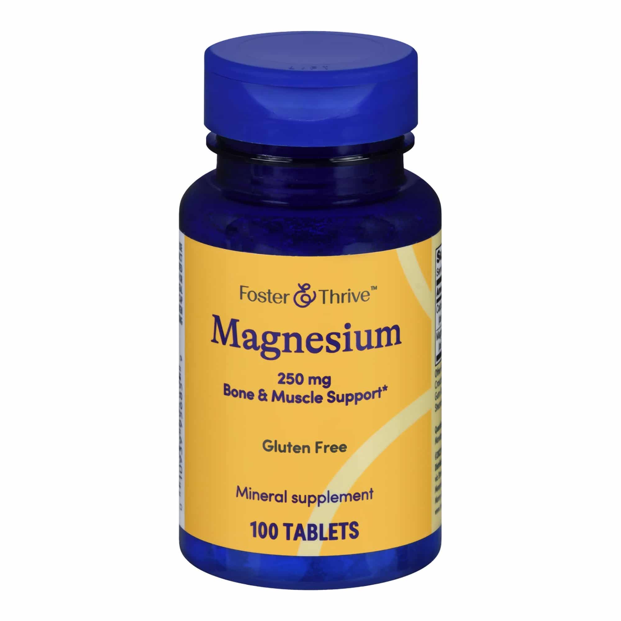 Dietary Supplement Foster & Thrive™ Magnesium 250 mg Strength Tablet 100 per Bottle