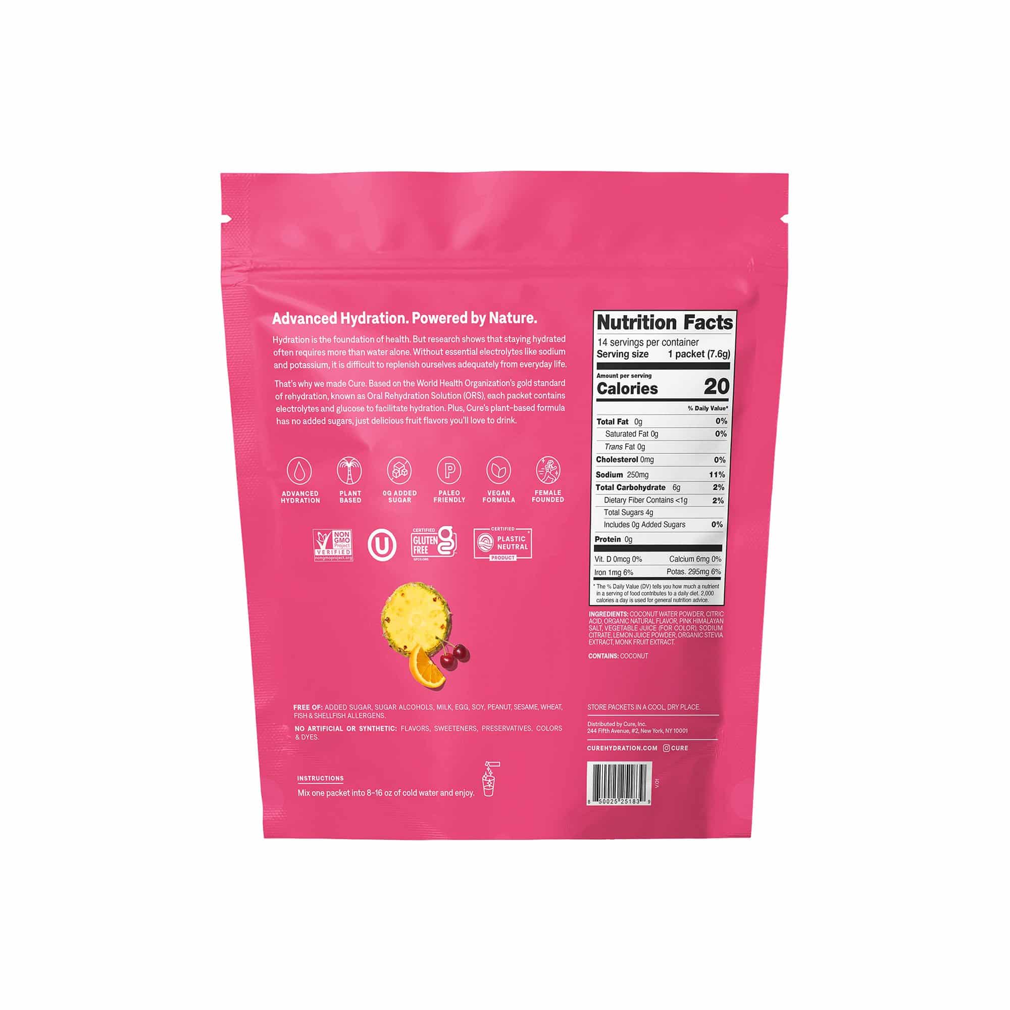 Cure Hydration | 14 Packets - Tropical Punch